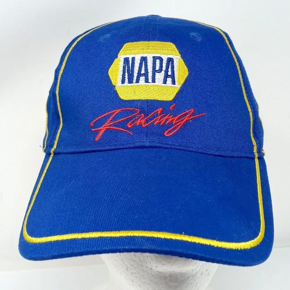 NAPA Racing #55 Michael Waltrip Blue Adjustable Strapback Hat Cap NASCAR